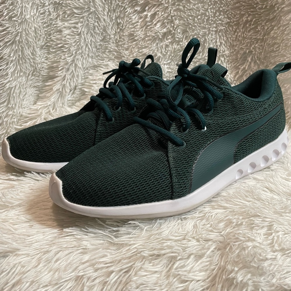Puma Soft Foam Emerald Green Running Sneakers Mens Size 10